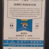 James Robinson 2020 Chronicles PA-9  Jacksonville Jaguars Rookie RC Pink - Image 2