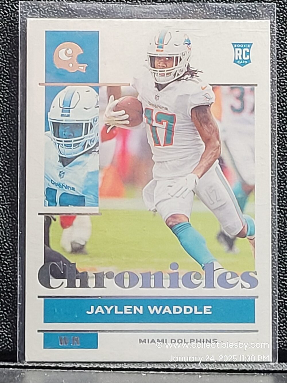 Jaylen Waddle Rookie Card 2021 Panini Chronicles 76 Miami Dolphins