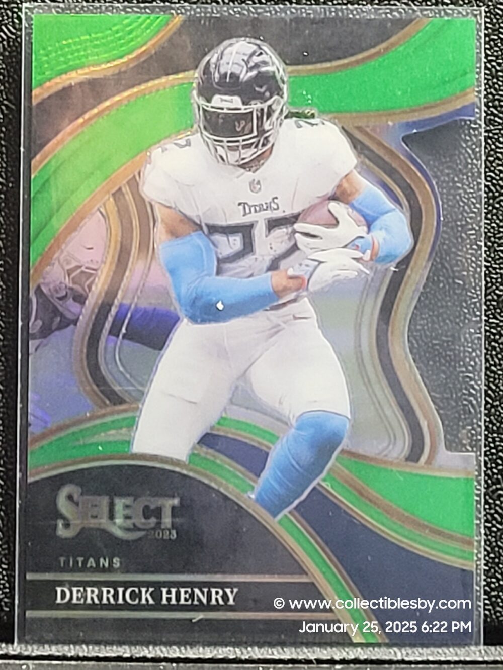 Derrick Henry 2023 Panini Select Club Level Neon Green Die-Cut 068/499 276
